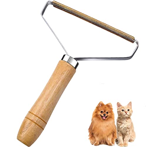 Portable Lint Remove Cleaner Pro, Reusable Double Sided Travel Brush for Removing Lint Pet Hair Dust in Clothes, Furniture and Carpet, Fuzz, Pet Fur Removal Tool, Portable Carpet Scraper Rake