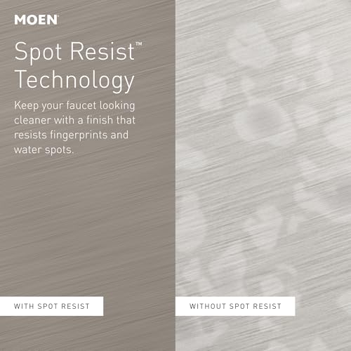 Moen 3942SRS Kitchen Soap Dispenser, Spot Resist Stainless | Refillable design, Deck-mounted installation, Built-in sink accessory, Spot resist stainless finish - color: Spot Resist Stainless