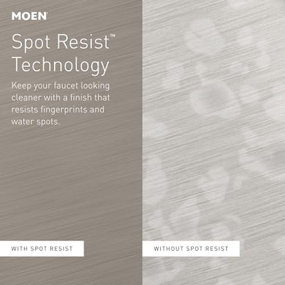 Moen 3942SRS Kitchen Soap Dispenser, Spot Resist Stainless | Refillable design, Deck-mounted installation, Built-in sink accessory, Spot resist stainless finish - color: Spot Resist Stainless