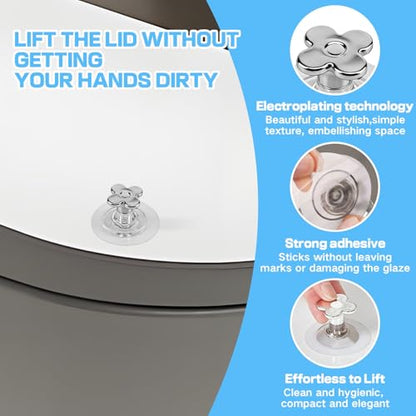 39 Pcs Toilet Deep Cleaning Set - Wall-Mounted Disposable Toilet Bowl Cleaner Wand with 18 Toilet Brush Refill Heads, 10 Pcs Crevice Cleaning Brushes, 10 Pcs Nitrile Gloves & 1 Pc Toilet Seat Lifter - size: 1 set