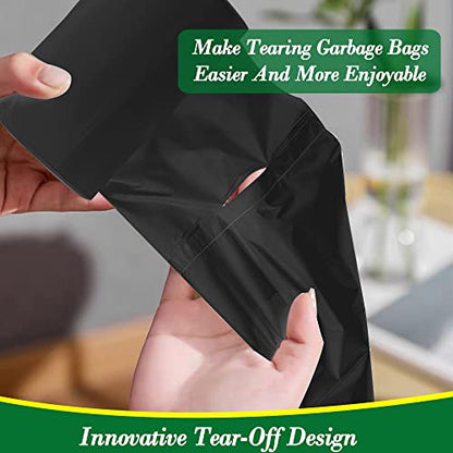 2.5 Gallon 120 pcs Small Black Trash Bags, Strong 2.5 Gallon 2.6 Gallon Garbage Bags, Bathroom Trash Can Bin Liners,Mini Bags Waste Basket Liner,Fit 6-10 Liter, 2-2.5 Gal-Black-120 - style: 2.5Gal Black-120