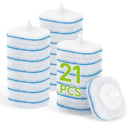 Toilet Bowl Cleaner Wand Refills Compatible with CLOROX, 21 Count Disposable Toilet Brush Refills, Replacement Heads for Toilet Cleaning System - size: 7 Count (Pack of 3)