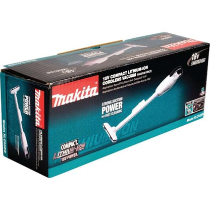 Makita XLC02ZW 18V LXT Lithium-Ion Compact Cordless Vacuum, Tool Only, White - style: Bare Tool