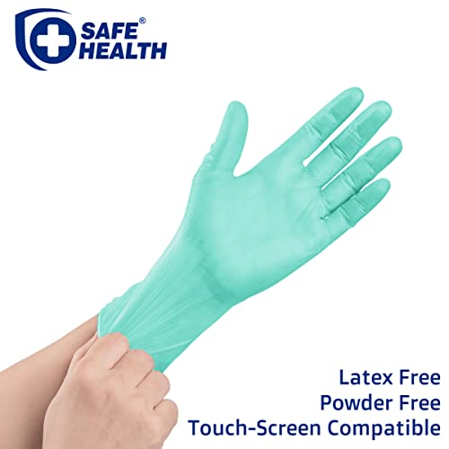Safe Health Aloegenii HD Green Vinyl Disposable Gloves, Aloe Vera Coated, 5.5 mil, Case of 1000, Medium, Latex Free, Powder Free, Cleaning, Food Service, Office, Janitorial - color: Green 1 Case of 1000 Pcs-medium, size: Medium (Pack of 1)