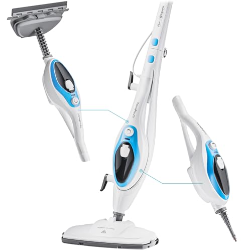 PurSteam 10-in-1 Steam Mop, Floor Steamer with Detachable Handheld Steam Cleaner for Tile, Hardwood Floors - size: Large