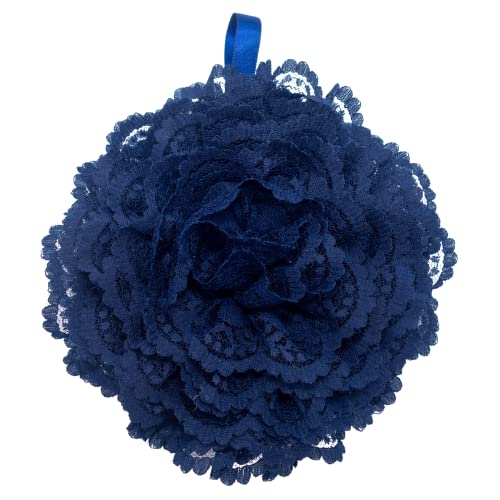 Reusable sponge, washable scrubber, non-scratching, odorless dish scrubbie - Peony collection 1ct (Navy blue) - color: Navy Blue