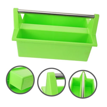 Plastic Cleaning Basket Multi-use Storage Basket for Cleaning Supplies Tools Handheld Organizer Handle Lightweight