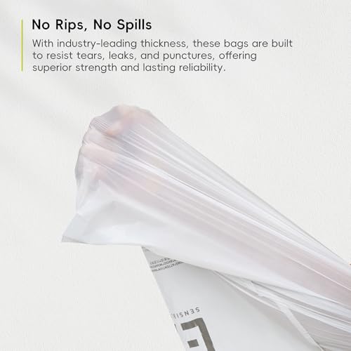 EKO 13 Gallon / 40-60 Liter, 60 Count Drawstring Trash Bags, Extra-Strong Unscented Garbage Bags, Easy-Dispense Roll for Kitchen & Household Use, Leak-Resistant, Code F, White - size: 60 Count (Pack of 1), style: 13 Gallon Bags/Code F