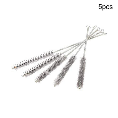 Utoolmart Steel Wire Cleaning Brush, Spiral Power Tube Brush, Steel Wire Tube Brush Cleaning Tool, Tube Bottle Brush, 0.6-inch Diameter 12-inch Length, 5pcs - color: 5pcs, size: 1.5cm