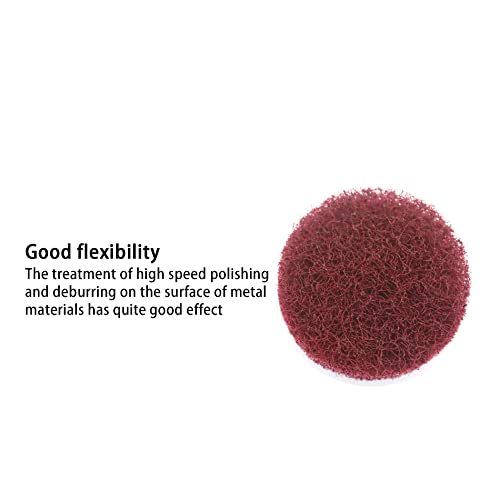 Heavy Duty Scour Pads, Non-Scratch Scrub Sponges, ULIFESTAR 5PCS Dish Scrubber Scouring Pads, Dual-Sided Reusable Household Scrub Pads for Dishes,Dish Cleaning Tool,Kitchen Scrubbers & Metal Grills - size: 75mm/3''Red 320-400grits