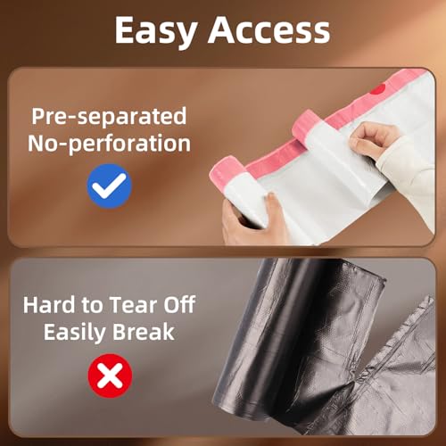 KUK 13 Gallon Tall Kitchen Drawstring Trash Bags, Unscented, White, 200 Count, Tear-Free Individual Garbage Bags, Tear-Resistant, Leak Proof, Garbage Bag for Kitchen, Home Office 2 - size: 1 Count (Pack of 200)
