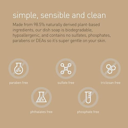 simplehuman Lavender Mint Dish Soap Refill Pouch, 34 Fl Oz. - size: 34 Fl Oz (Pack of 1)