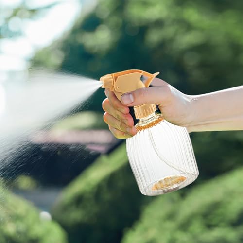 Adjustable Spray Bottles, Garden Watering Can, Reusable Plant Sprayer, Heavy Duty Household Cleaning Tool for Indoor Outdoor Plant Care Gardening Lawn Home Use 6.97x4.53x3.54 Inches - color: Yellow