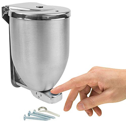 Vollum Powder-Soap Dispenser - 32 Ounce Stainless Steel Bathroom Soap Dispenser with Large Filler Cap - Strong Wall Mounted Pump Kitchen Soap Dispenser - Farmhouse Kitchen Decor Dish Soap Dispensers