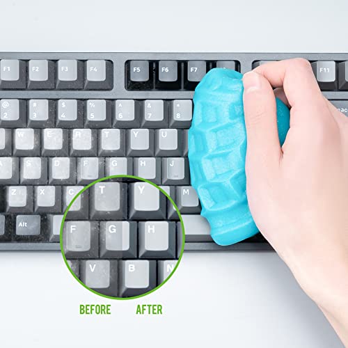CLICK CLEAN Keyboard Cleaning Gel, 7oz Universal Cleaning Gel for Keyboards Electronics Dust Cleaner for Car, Laptop, Air Vents - color: Blue