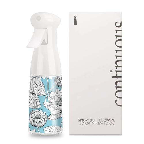 Hair Spray Bottle,Continuous Water Mister Empty Spray for Hairstyling, Cleaning, Plants, Misting and Skin Care - color: blue