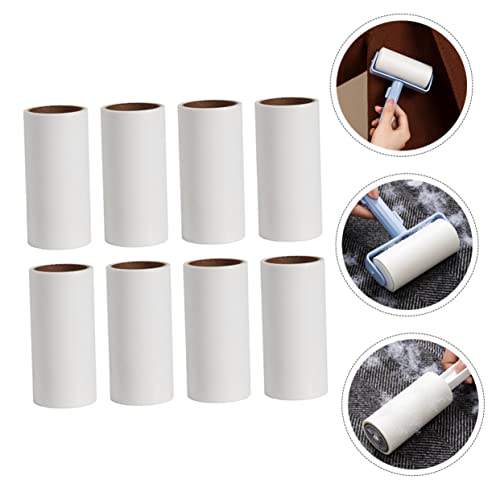 DOITOOL Roller Cloth 8pcs Hair Removal Roll Couch Lint Roller Pet Roller Lint Rollers Clothes Hair Epilator Clean