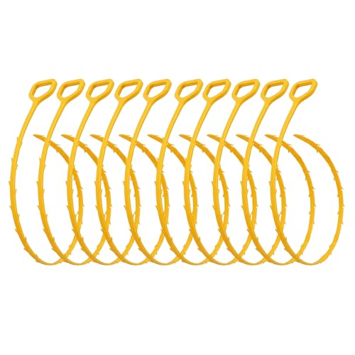 Drain Clog Remover, Drain Snake Hair Tool 1.68 Ft Flexible Sink Cleaner for Shower, Kitchen Pipe Unclogger, Plumbing Snake Hair Clog Remover Tool (Pack of 10) - style: 10 Pack