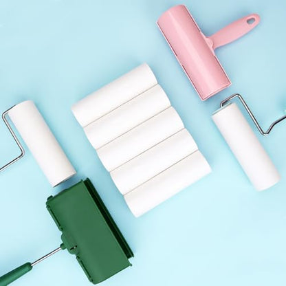 6.3 inch Large Lint Roller Refills Compatible with PetLovers BomDa YabeePet Fedicelly Large Lint Rollers for Pet Hair Extra Sticky 60 Sheets per Refill Pack of 5 Rolls 300 Sheets Total - size: 6.3 inch