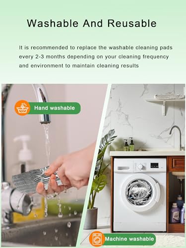 6 Pack Mop Pads Replacement for iRobot Roomba Combo j7, j7+, j9, j9+ and Max 10 Model, Washable and Reusable Microfiber Cleaning Refill Mopping Pad Accessories