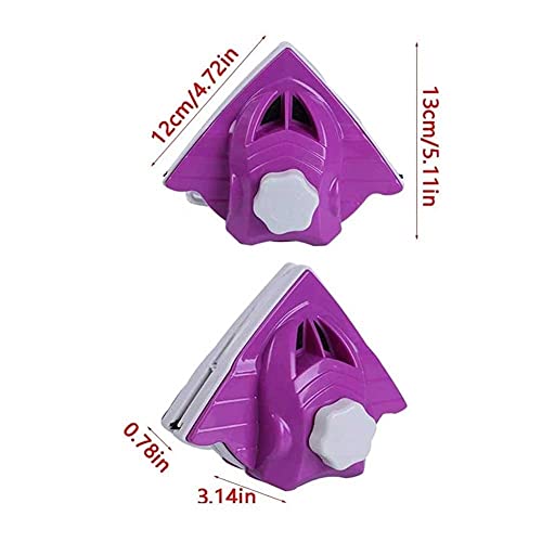 Double-side Magnetic Glass Wiper Window Cleaner Magnetic Glass Cleaning Tool Brush for Double Glazed Window Thickness 4-26mm