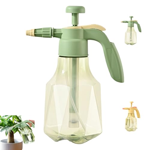 51oz Handheld Garden Pump Sprayer, Large Capacity Pressure Sprayer with Adjustable Nozzle, Leakproof Hand Atomizer, Water Spray Bottle for Home Cleaning Garden Car Detailing & Washing (Green) - color: Green