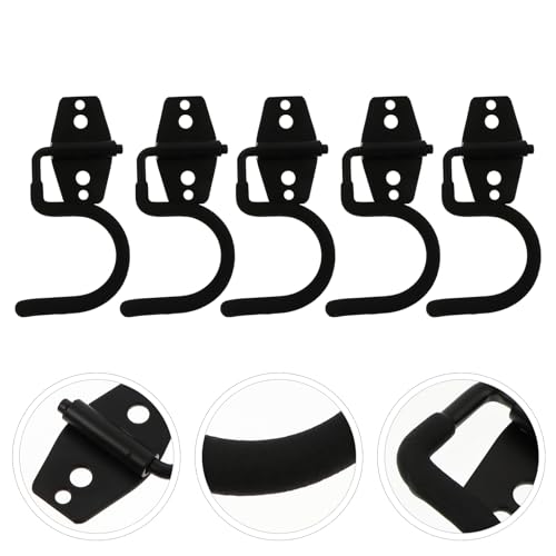 Angoily Broom Hooks, 5PCS Broom Mop Hook Wall Hangers, Heavy Duty Wall Mounted Mop Holder, Holder S Type Garage s Utility s for Utility s for Garage