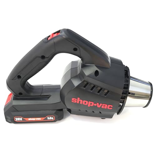 Shop-Vac 5430087 Handheld Vacuum, Cordless Rechargeable Lithium 20V, Lightweight Design, Ideal for Quick Cleanups in Home, Garage, and Vehicle