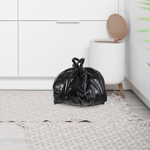 Alipis Heavy Duty Kitchen Garbage Bags with Drawstring, 100pcs 32x52 Thick Plastic Trash Can Liners for Bathroom and Office Waste Bins