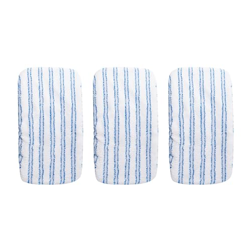 Matthew Microfiber Mop Refills Compatible with Hardwood Floor 'N More, Mop Head Replacement Reusable for Large Surface Compatible with ShMop and All 15 * 8” Flat Mops – 3Pcs Microfiber Mop Pads - size: 3 Pcs Refills