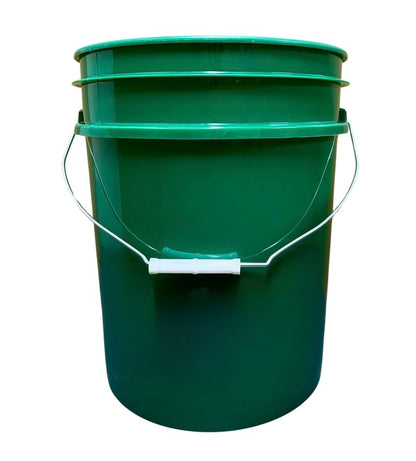 House Naturals 5 Gallon Premium HPDE Plastic Bucket - Made in USA Food Grade Storage Container, BPA Free All Purpose Pail (1, Dark Green) - color: Dark Green