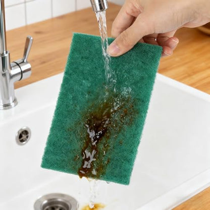 36 Pcs Heavy Duty Non-Scratch Scour Pads for Cleaning, Dish Sponge Scrubber Pads for Household and Kitchen, 5.9 x 3.9 x 0.3 in