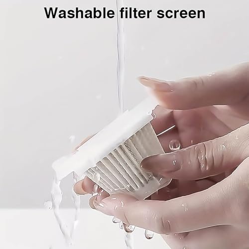 Cleaner, Car Vacuum Cleaner, Wireless Keyboard Cleaner with Super Strong Suction of 120W, Powerful Mini Rechargeable Vacuum Cleaner with Dual Filters, Suitable for Cars, Homes, Offices