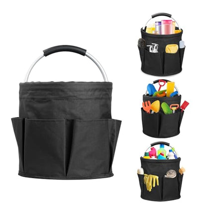 17L Foldable Storage Basket Handle Portable Multi Cleaning Bucket Bag for Outdoor Camping Home, Garden
