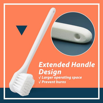 12116 High Heat Resistant Nylon Fryer Brush, 20'' Long Handle, Replacement for Henny Penny Fryers, Ideal for Deep Fryers, Grills, Ovens & Waffle Makers, 425°F, Commercial Kitchen Cleaning - 90049