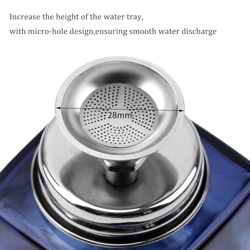 5 Oz/ 150ml Glass Push Down Pump Dispenser Bottle With Cap Push Down Glass Empty Pump Dispenser for Alcohol Makeup Clear Refillable Bottle Hand Pumping Press Container (2Pcs-Square Shaped) - color: Clear - 150ml - Square - 2pcs