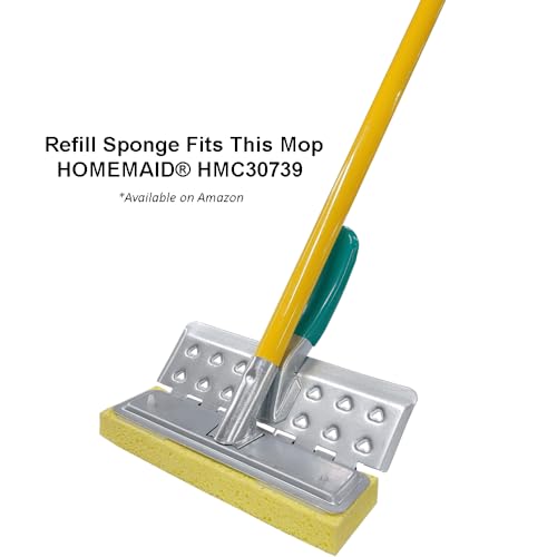 HOMEMAID® Cellulose Refill Sponge Metal Hinge Squeeze Sponge Mop (Made in USA) - size: Refill Sponge