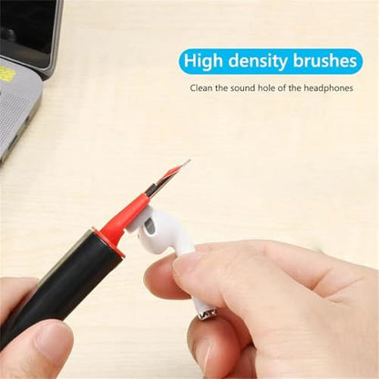 Multi-Function Cleaner Brush for Airpods Pro - Cleaner Pen Kits Soft Brush for Bluetooth Earphones Case Cleaning Tools for Keyboard Earbuds, Laptop, Phone iPhone 17 16 15 Pro Max LEGO Camera Lens