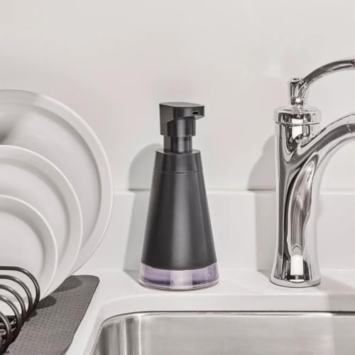 Cuisipro Dispenser, Charcoal Foam Soap Pump, 3.9 x 3.9 x 8.7in (837590425)