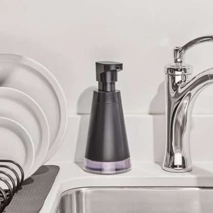 Cuisipro Dispenser, Charcoal Foam Soap Pump, 3.9 x 3.9 x 8.7in (837590425)