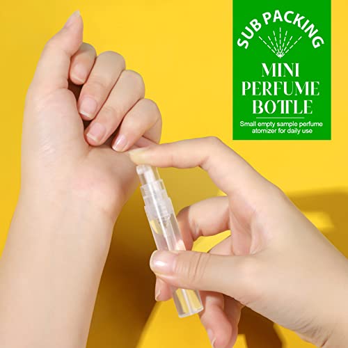 Teenitor Mini Spray Bottle 20Pcs, Perfume Travel Refillable 5ml Spray Bottle Perfume Bottle, Fine Mist Mini Perfume Atomizer, Plastic Perfume Bottles Empty - size: 5ml