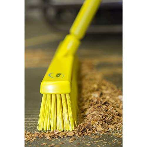 Vikan 31743 Broom,Push,Soft/Stiff,16.5",PP/PBT,Blue - color: Blue, size: 3174