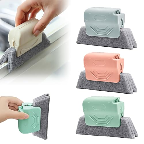 Magic Window Track Cleaner, 2025 New Window Groove Cleaning Brush Tools Set, Hand-held Window Track Cleaner Brushes Tools Set for Window lides Gaps Tile Lines Shutter Car Vents (Mix 3pcs) - color: Mix 3pcs