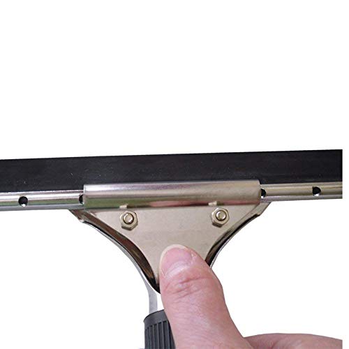 All-Purpose Shower Squeegee for Shower Doors, Bathroom, Home Office Window and Car Glass - Stainless Steel, 17.7inches