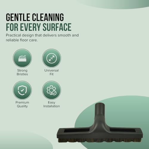 Selgo Universal 1 ¼ Inch (32mm) Vacuum Cleaner Floor Brush with Wheels 12" Wide (12" with Wheels), Pack of 10 - size: 12" With Wheels