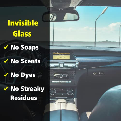 Invisible Glass 99611 3-Piece Auto Glass Cleaning Kit Includes Premium Glass Cleaner Spray, Wipes and (1) Microfiber Towel for Streak-Free Auto Glass Windows, Windshields & Mirrors - size: 3 Count (Pack of 1)