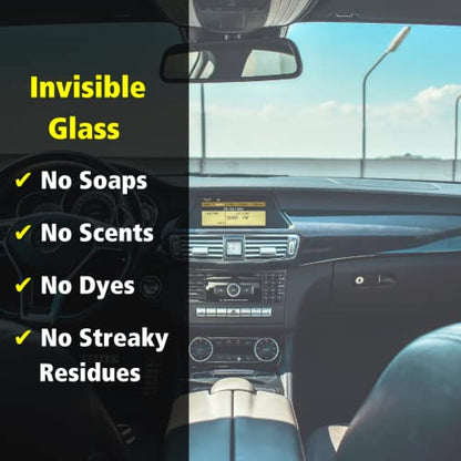 Invisible Glass 99611 3-Piece Auto Glass Cleaning Kit Includes Premium Glass Cleaner Spray, Wipes and (1) Microfiber Towel for Streak-Free Auto Glass Windows, Windshields & Mirrors - size: 3 Count (Pack of 1)
