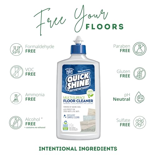Quick Shine Spray Mop Kit with 3 Reusable Mop Pads & 1 Safer Choice Multi-Surface Floor Cleaner 16oz | Quick & Easy Cleaning | No Batteries Required | Refillable Cleaning Cartridge,White - size: Mop with 3 Refill Pads
