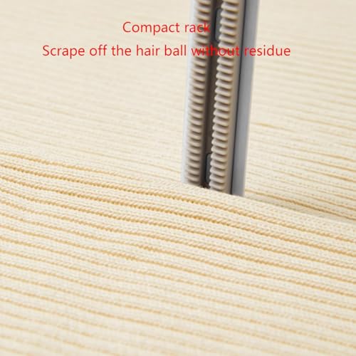 Double-Sided Carpet Scraper Pet Hair Remover Carpet Rake Cat Dog Hair Remover for Couch Rug Furniture Car Plus Pet Comb Brush (White) - color: White