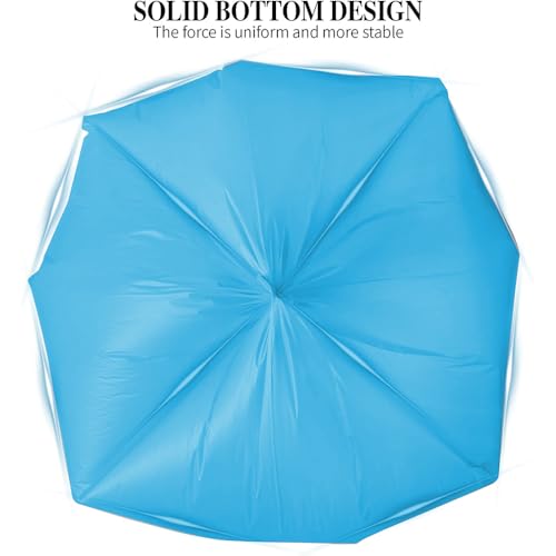 3 Rolls Small Trash Bags - 60 Counts Durable 4 Gallon Small Garbage Bags for home office kitchen Bathroom Bedroom Trash Can liners（Blue） - color: 60 Count Blue